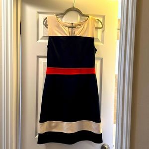 41 Hawthorn Navy Sloane Color Block Dress, Small